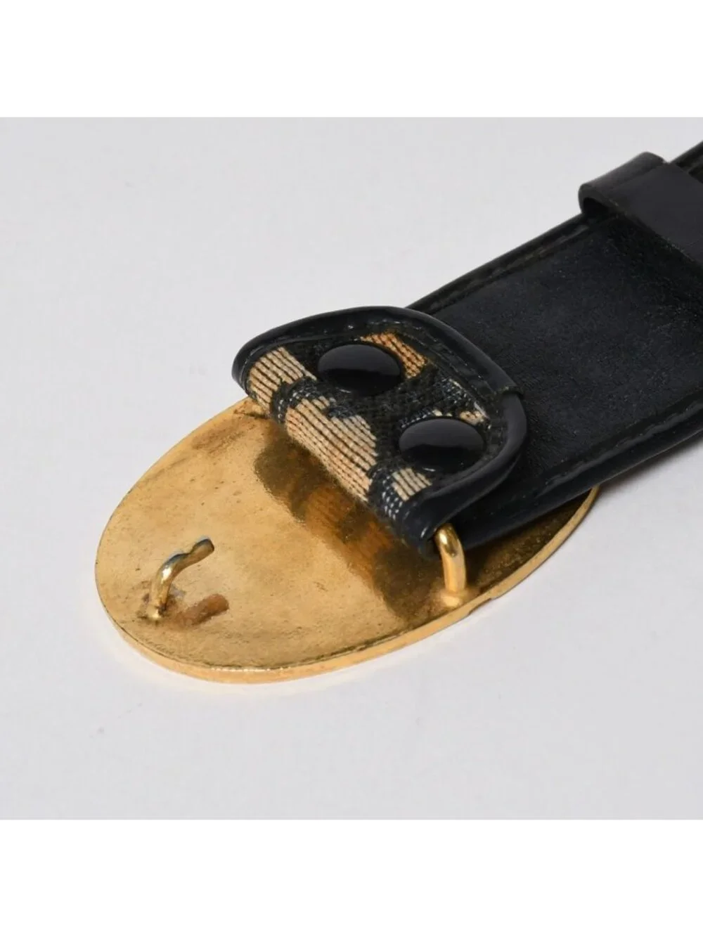 Dior Oblique Trotter CD Belt Buckle Navy Gold